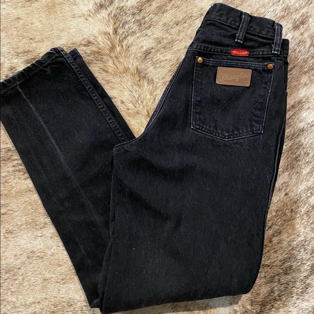 Vintage Black Wrangler Boot Cuts
